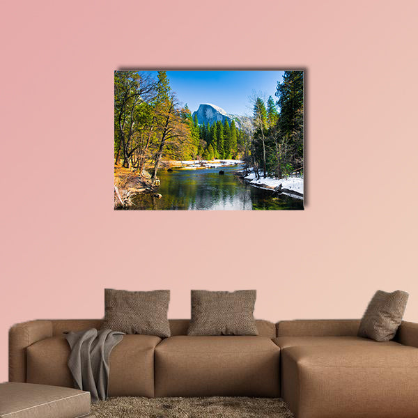 Half Dome Rock, the Landmark of Yosemite National canvas wall art