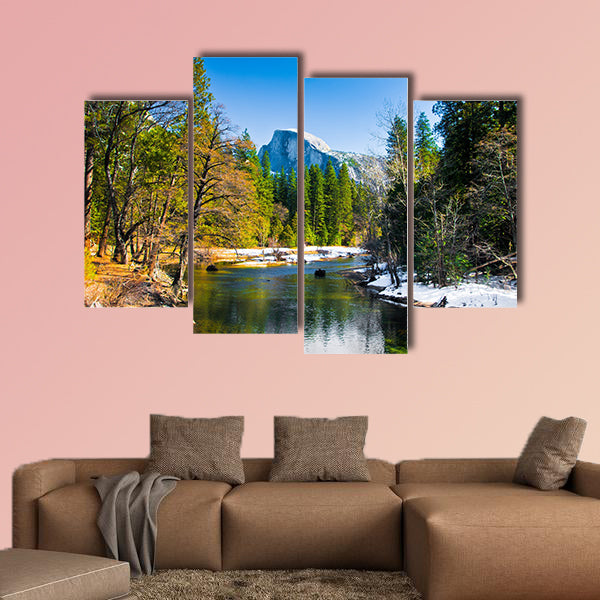 Half Dome Rock, the Landmark of Yosemite National canvas wall art