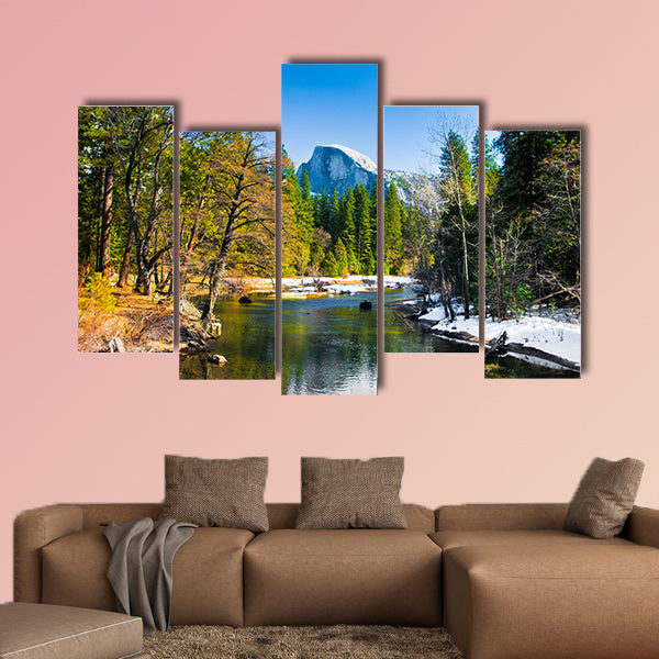 Half Dome Rock, the Landmark of Yosemite National canvas wall art