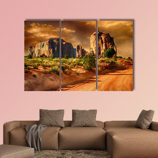Beautiful Image of a Road through monument Valley wall art