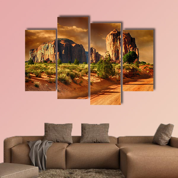 Beautiful Image of a Road through monument Valley wall art