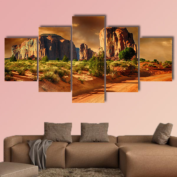 Beautiful Image of a Road through monument Valley wall art