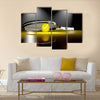 3D tennis racket with tennis ball Multi panel canvas wall art