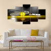 3D tennis racket with tennis ball Multi panel canvas wall art