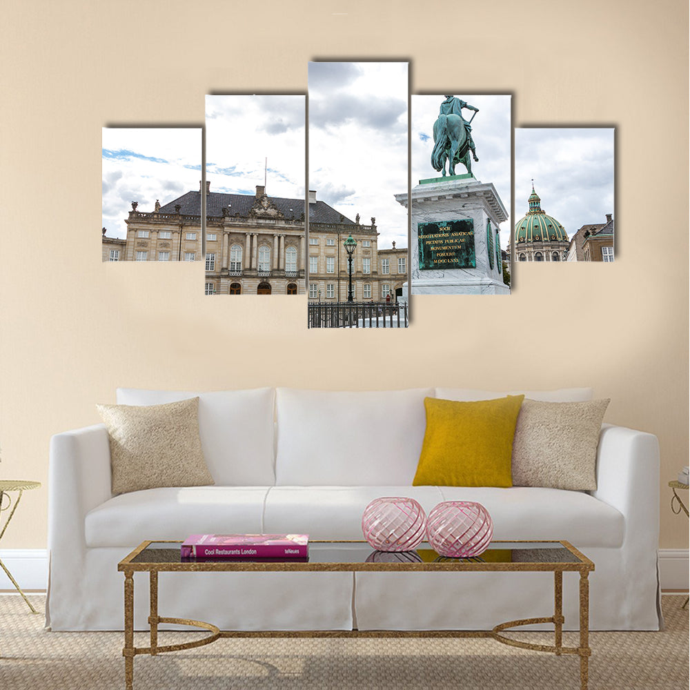 Amalienborg Palace Copenhagen Denmark Multi Panel Canvas Wall Art