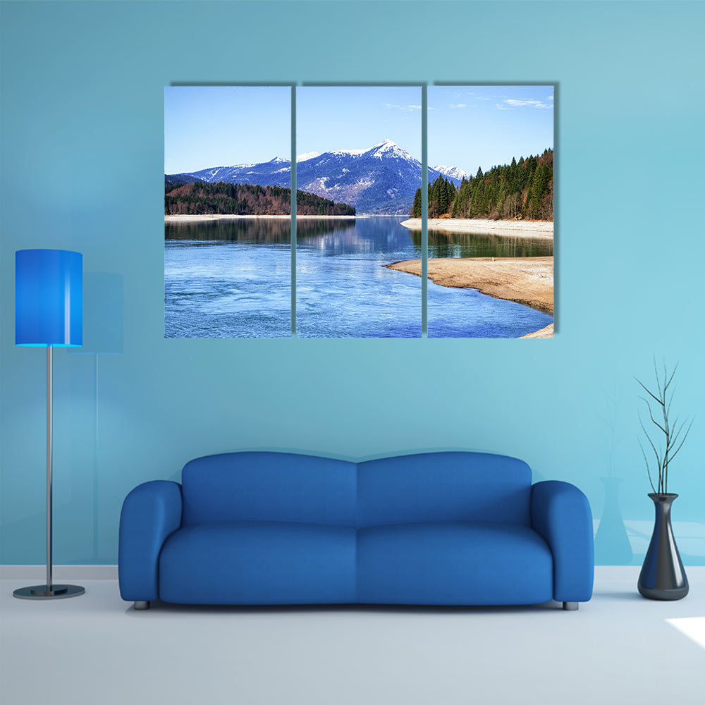 The walchensee in Bavaria, Germany Multi Panel Canvas Wall Art