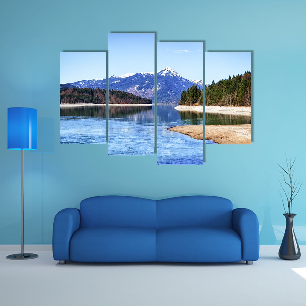 The walchensee in Bavaria, Germany Multi Panel Canvas Wall Art