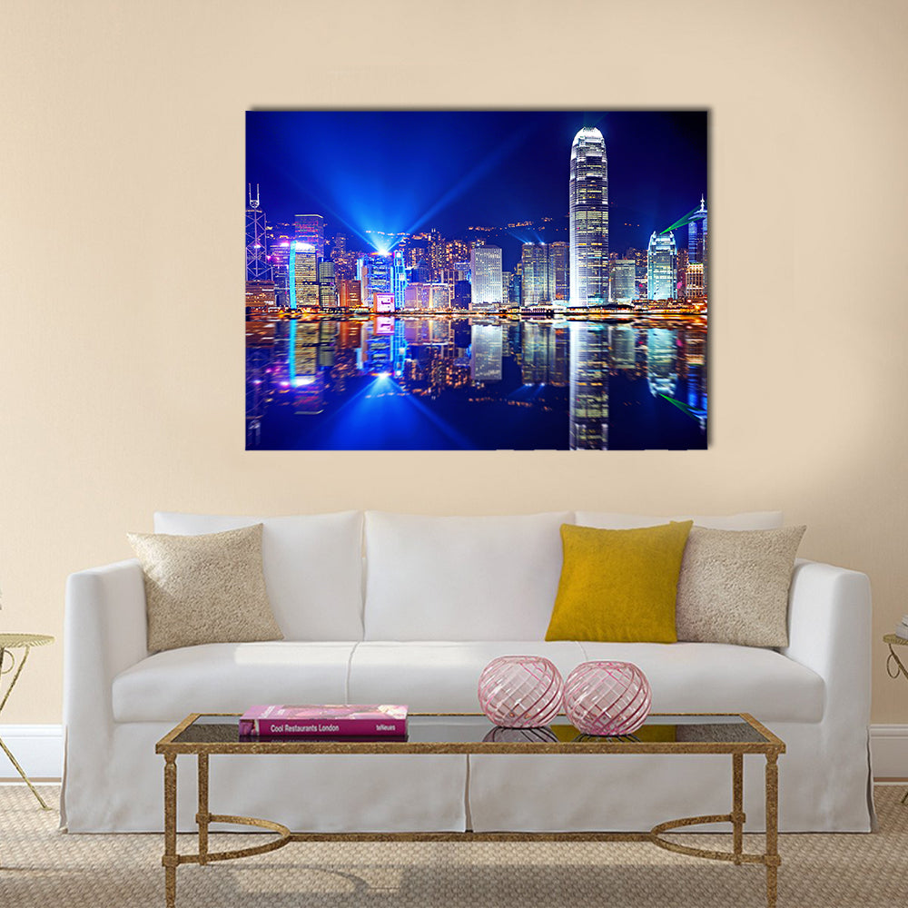 Hong Kong Island from Kowloon multi panel canvas wall art