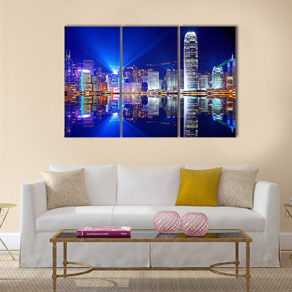 Hong Kong Island from Kowloon multi panel canvas wall art