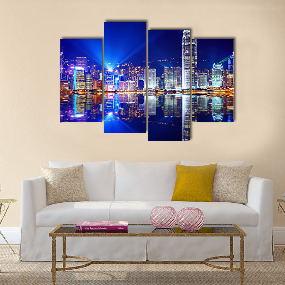 Hong Kong Island from Kowloon multi panel canvas wall art