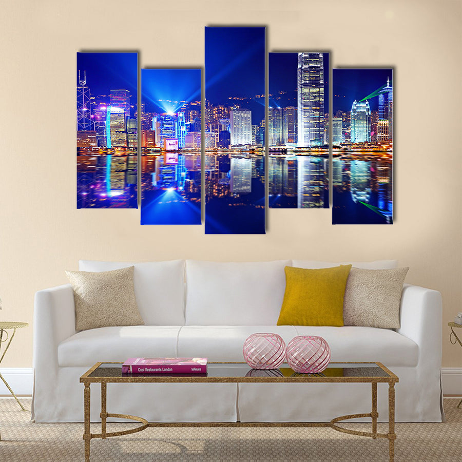 Hong Kong Island from Kowloon multi panel canvas wall art