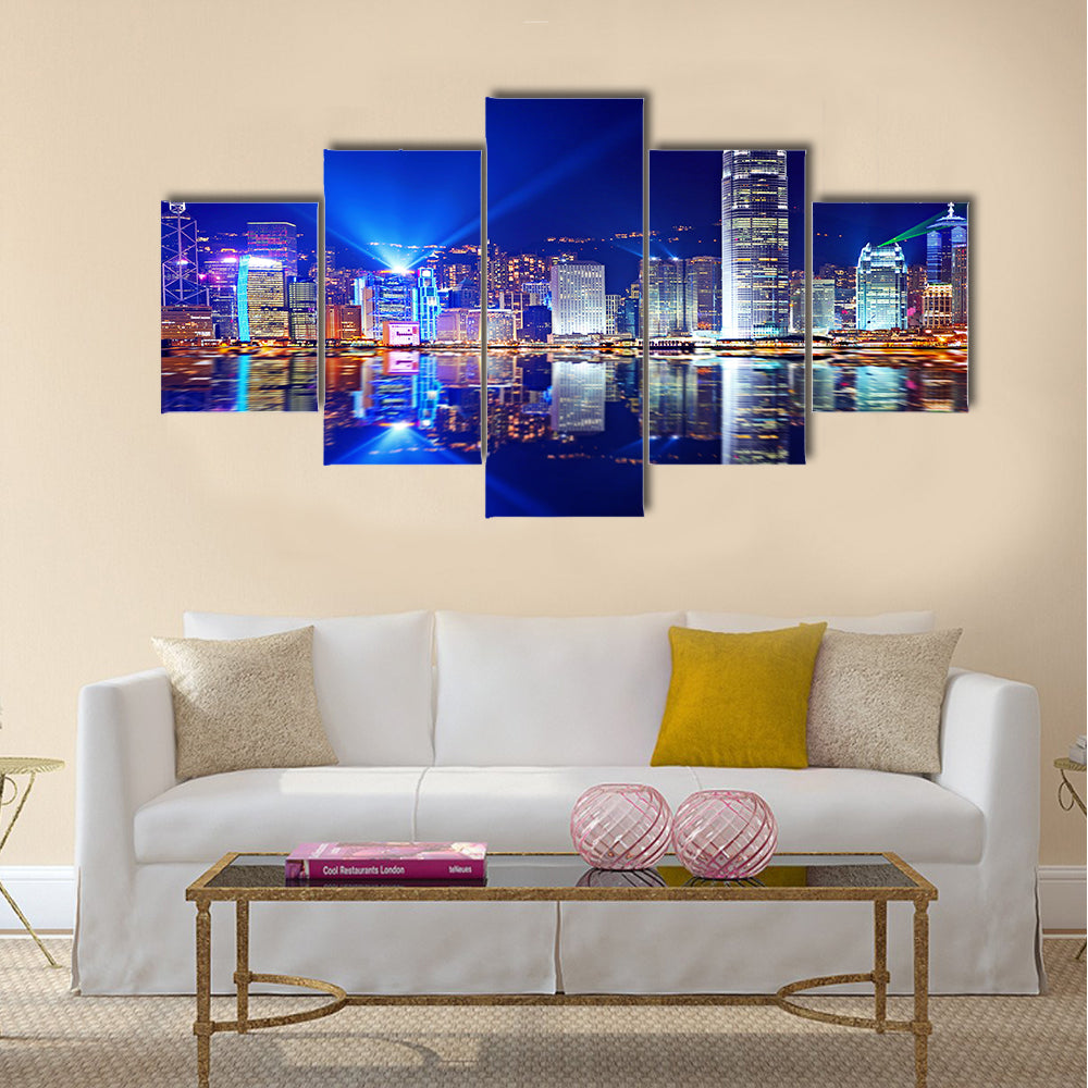 Hong Kong Island from Kowloon multi panel canvas wall art