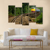 Rail travel in Kanchanaburi province is called Multi panel canvas wall art