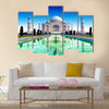 India, Taj Mahal Indian palace Multi Panel Canvas Wall Art