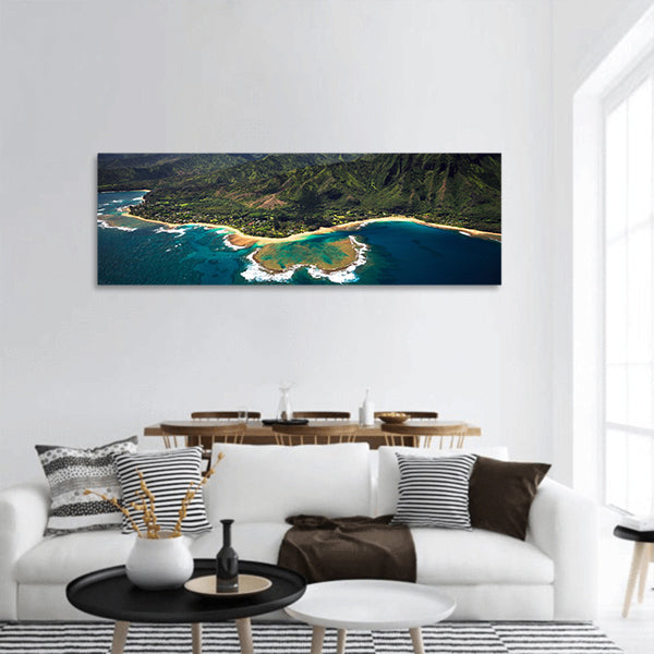 Tunnels Beach panoramic canvas wall art