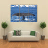 The Tail Of A Sperm Whale Diving Multi Panel Canvas Wall Art