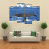 The Tail Of A Sperm Whale Diving Multi Panel Canvas Wall Art