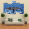 The Tail Of A Sperm Whale Diving Multi Panel Canvas Wall Art