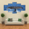 The Tail Of A Sperm Whale Diving Multi Panel Canvas Wall Art