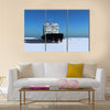 Icebreaker ship on the ice in the sea.multi panel canvas wall art