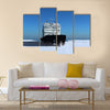 Icebreaker ship on the ice in the sea.multi panel canvas wall art