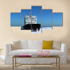 Icebreaker ship on the ice in the sea.multi panel canvas wall art