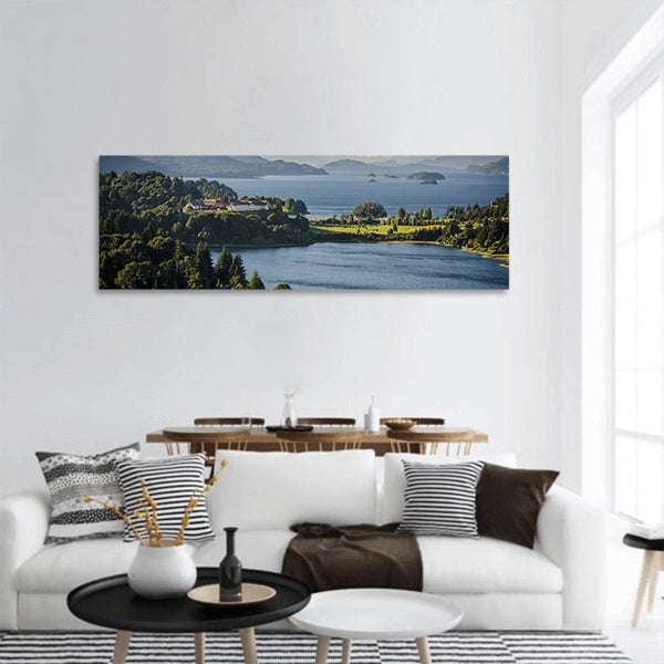 Patagonia Argentina, Lake Nahuel Huapi panoramic canvas wall art