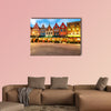 Markt square in the center of Bruges, Belgium multi panel canvas wall art