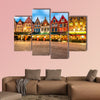 Markt square in the center of Bruges, Belgium multi panel canvas wall art