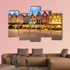 Markt square in the center of Bruges, Belgium multi panel canvas wall art