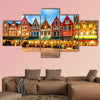 Markt square in the center of Bruges, Belgium multi panel canvas wall art