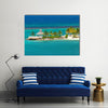 Beautiful and relaxing view of beach in Ocho Rios, Jamaica Multi panel canvas wall art