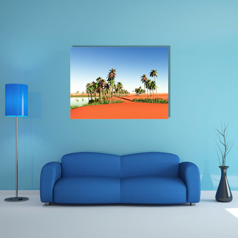 The African oasis multi panel canvas wall art