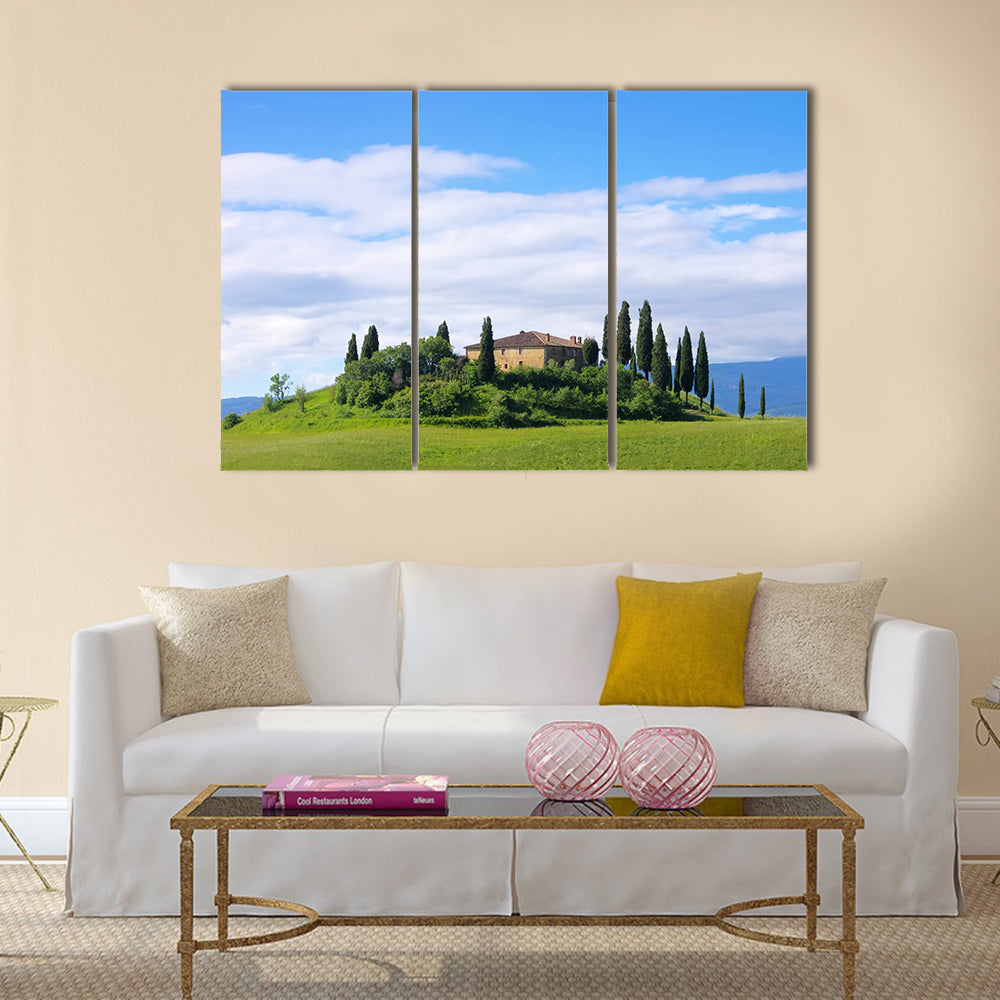 The Most beautiful Tuscany house 02 Multi Panel Canvas Wall Art
