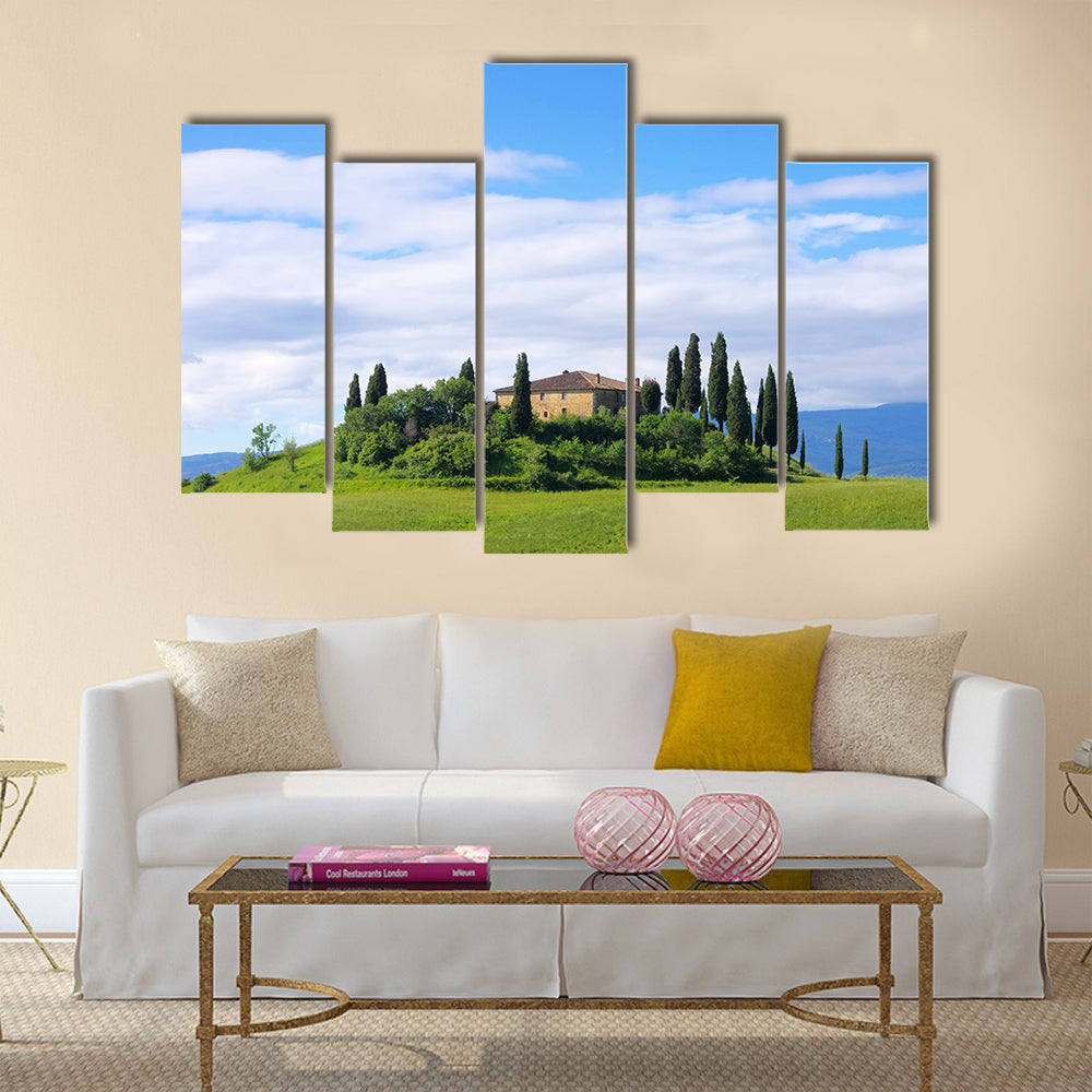 The Most beautiful Tuscany house 02 Multi Panel Canvas Wall Art