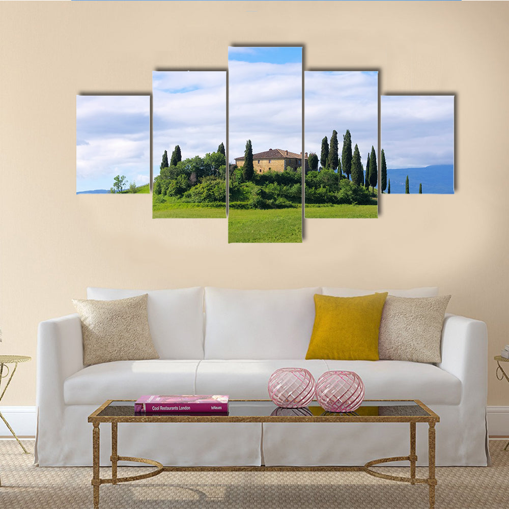 The Most beautiful Tuscany house 02 Multi Panel Canvas Wall Art