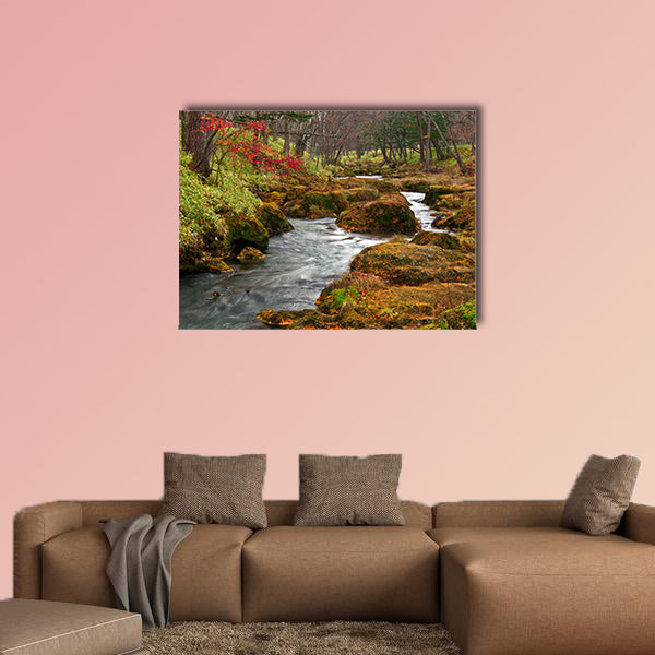  Strange landscape of River flows on  multi panel canvas wall art