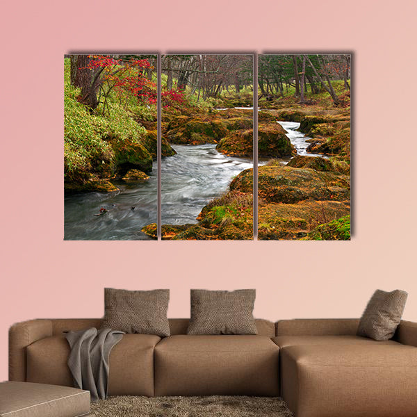 Strange landscape of River flows on  multi panel canvas wall art