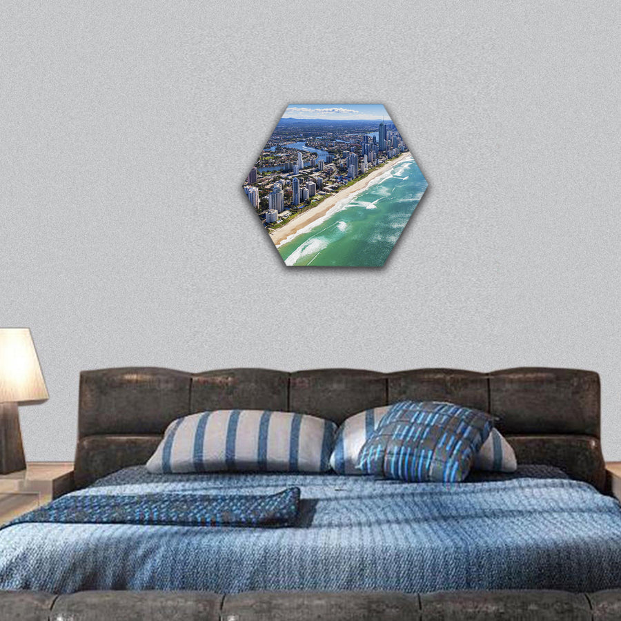 Gold Coast, Queensland, Australia hexagonal canvas wall art