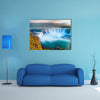 Godafoss is a very beautiful Icelandic waterfall multi panel canvas wall art