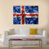 iceland grunge flag multi panel canvas wall art