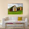 Old traditional Icelandic farm multi panel canvas wall art