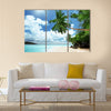 Beach on Mahe island in Seychelles Multi panel canvas wall art