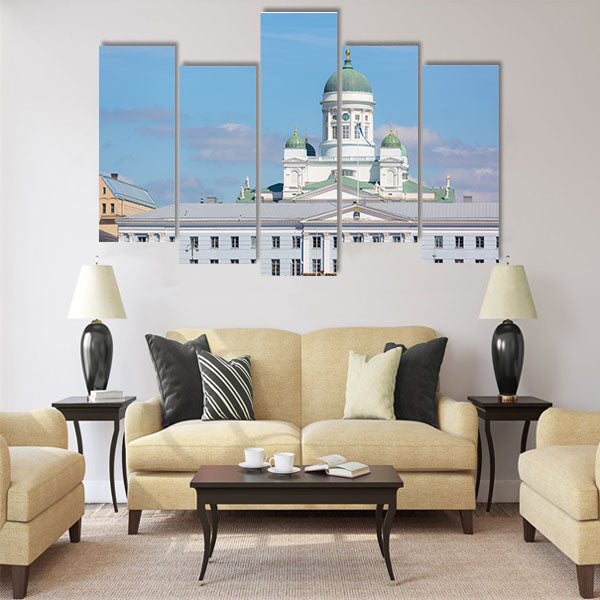 Lutheran Cathedral and Town Hall  Multi panel canvas wall art