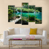 Cascades National Park in Guatemala Semuc Champey at sunset Multi panel canvas wall art