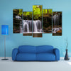 Waterfall on Kitchen Creek in Ricketts Glen State Park, Pennsylvania multi panel canvas wall art