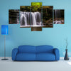 Waterfall on Kitchen Creek in Ricketts Glen State Park, Pennsylvania multi panel canvas wall art