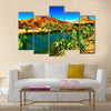 African oasis - beautiful natural landscape Multi panel canvas wall art