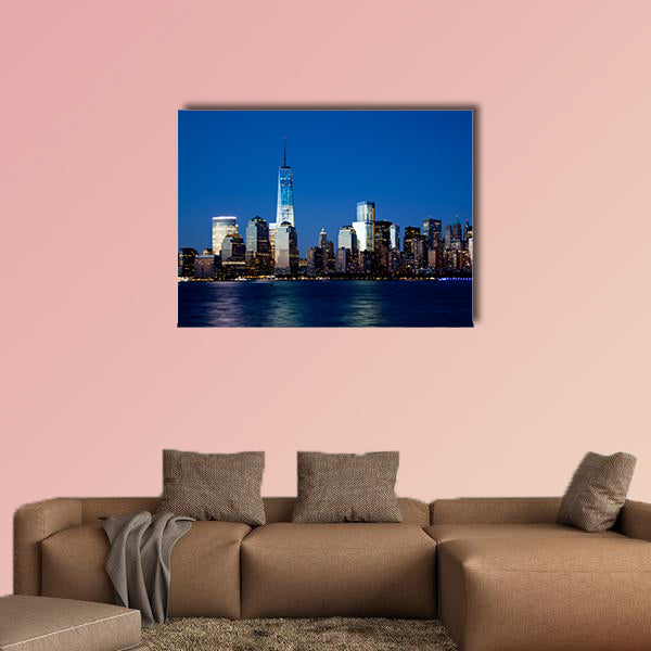 The new Freedom Tower and Lower Manhattan Skyline wall art