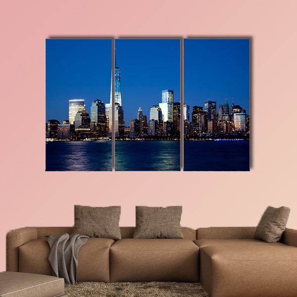 The new Freedom Tower and Lower Manhattan Skyline wall art